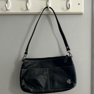 Ralph Lauren - bag - black- leather - used - look at pictures